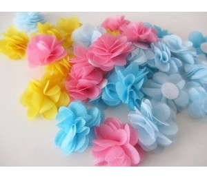 Blume Ø30mm - rosa türkis hellblau gelb